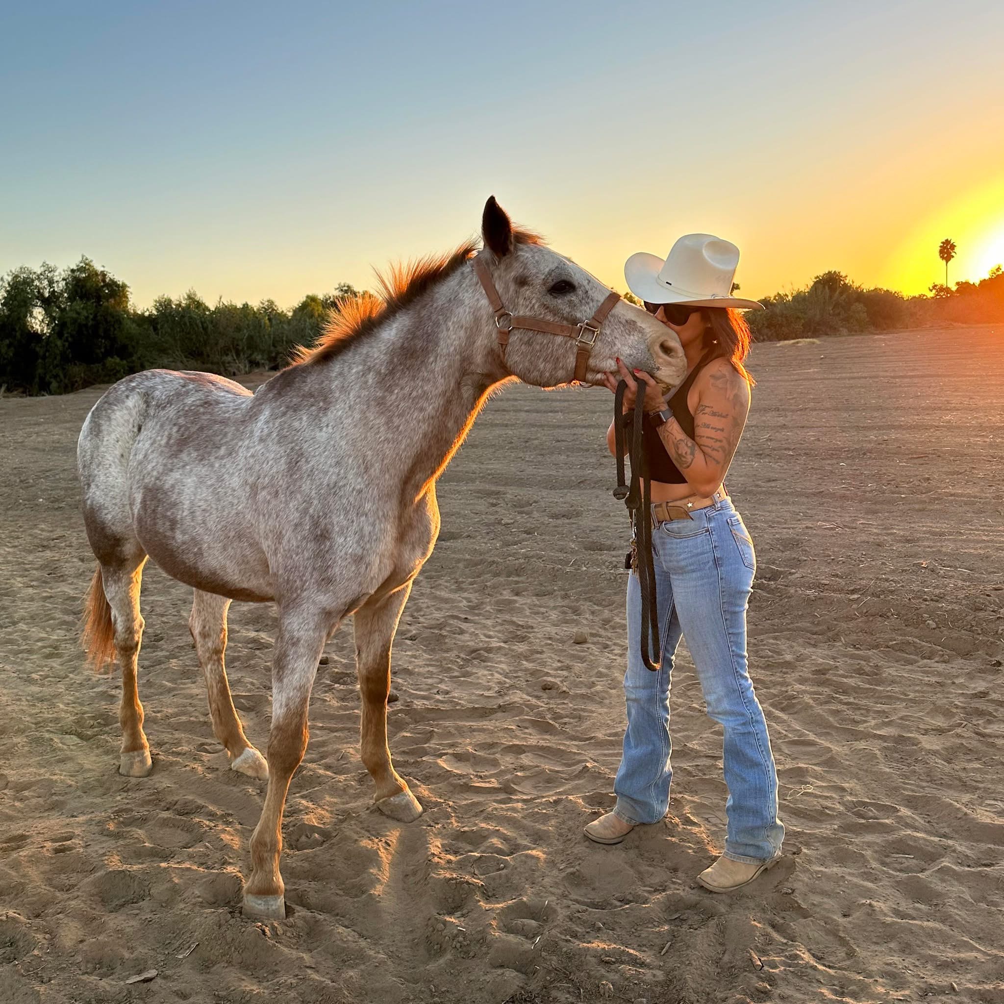 Amaris Quintana with her horse