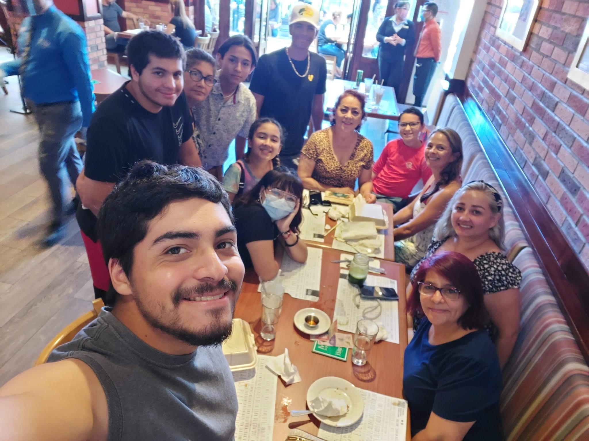 Andres Rabago with family