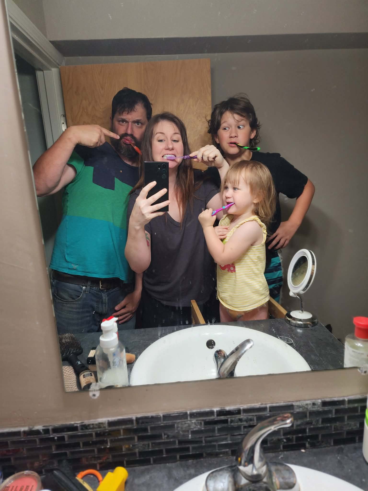 Andrew Fulton with his family