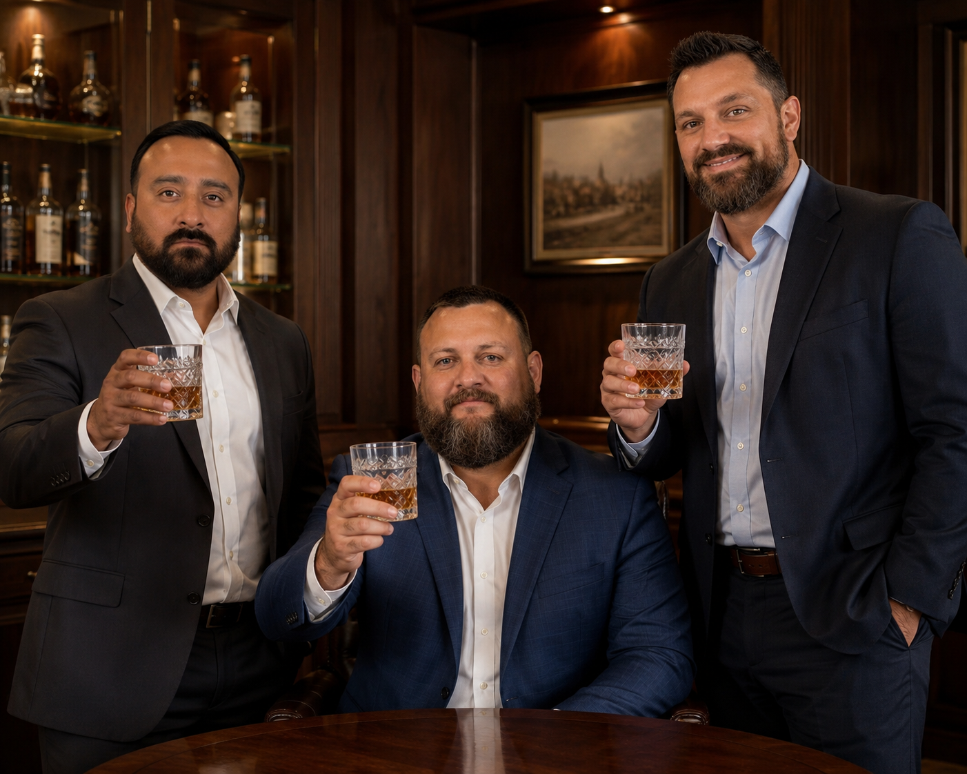 GFI Global Financial Impact founding team — Andrew Fulton, Tony Coronado, Sergio Torre