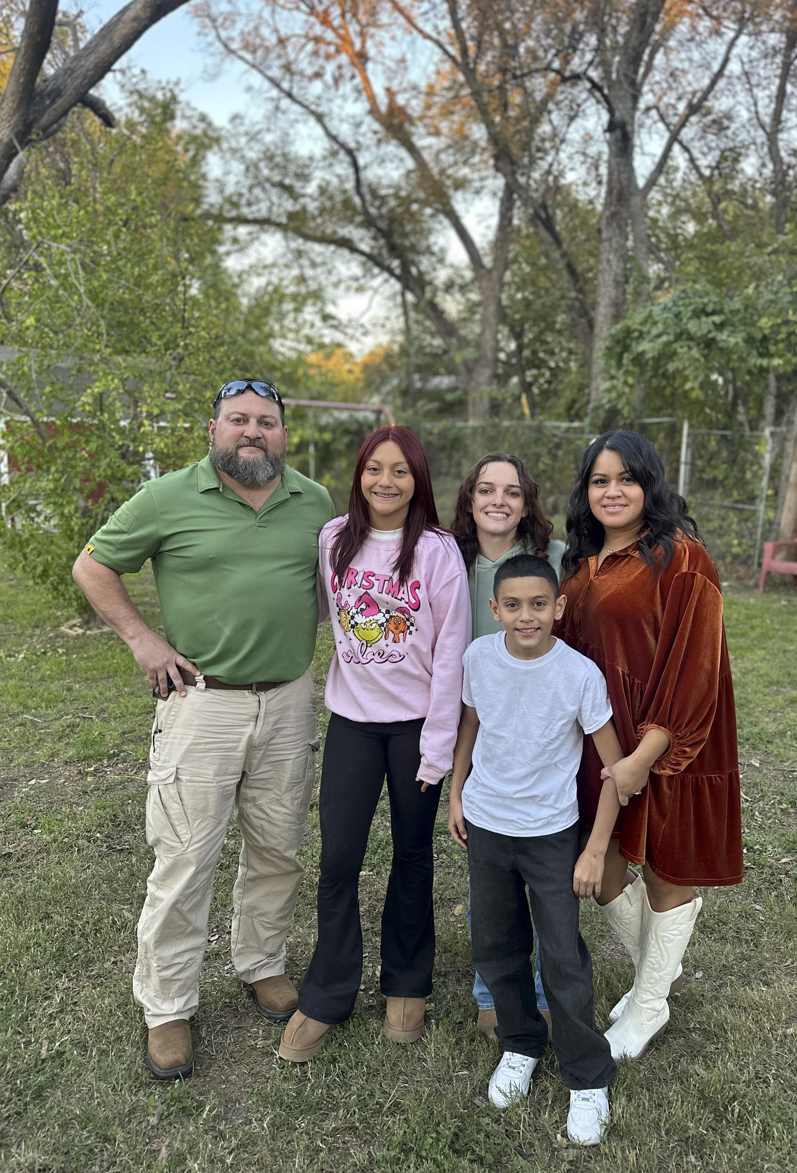 Tony Coronado with family